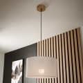 Brilagi - LED Пендел ANTHONY 1xE27/60W/230V дъб/бял