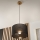 Brilagi - LED Пендел ANTHONY 1xE27/60W/230V дъб/черен