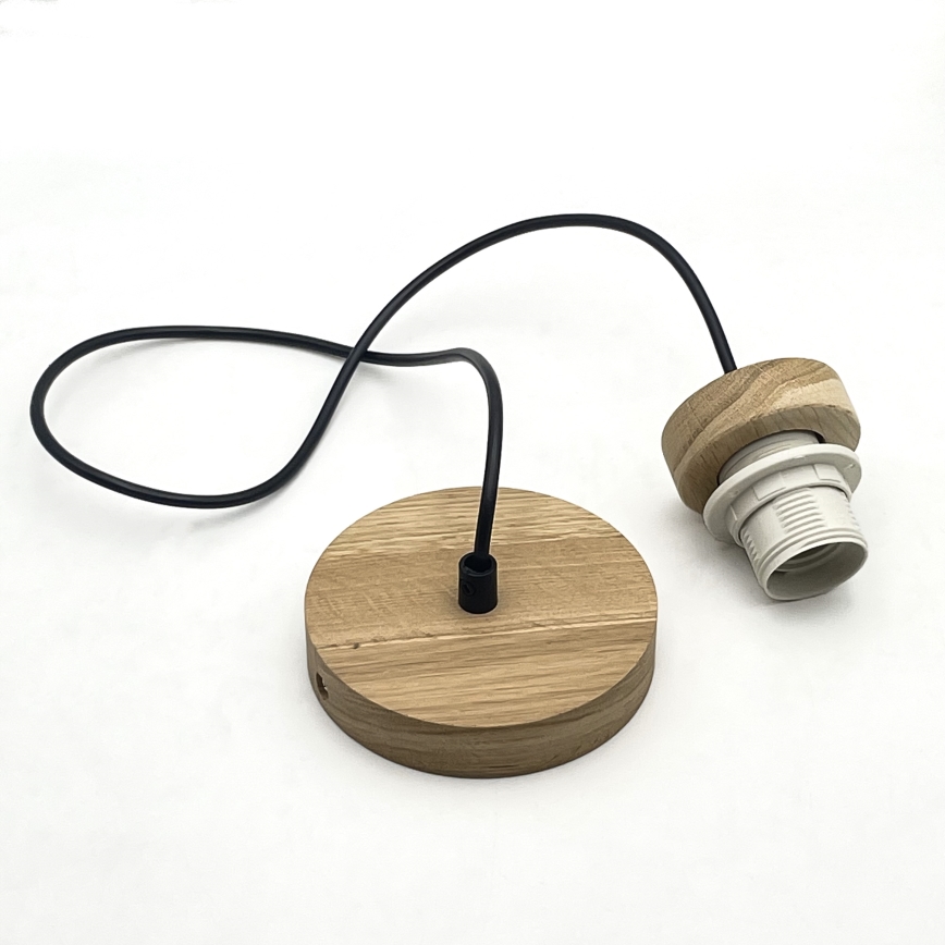 Brilagi - LED Пендел ANTHONY 1xE27/60W/230V дъб/черен