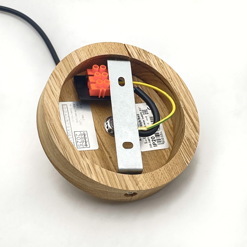 Brilagi - LED Пендел ANTHONY 1xE27/60W/230V дъб/черен