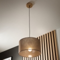 Brilagi - LED Пендел ANTHONY 1xE27/60W/230V дъб/кафяв