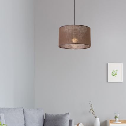 Brilagi - LED Пендел ANTHONY 1xE27/60W/230V дъб/кафяв