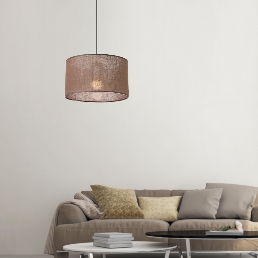 Brilagi - LED Пендел ANTHONY 1xE27/60W/230V дъб/кафяв
