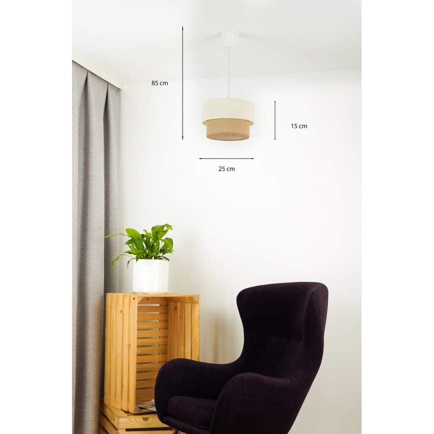 Brilagi - LED Пендел BOHO STYLE 1xE27/15W/230V Ø 25 см