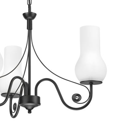 Brilagi - LED Пендел COTTAGE 3xE14/40W/230V черен/бял