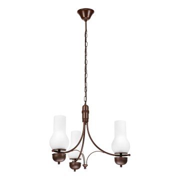 Brilagi - LED Пендел COTTAGE 3xE14/40W/230V дъб/бял
