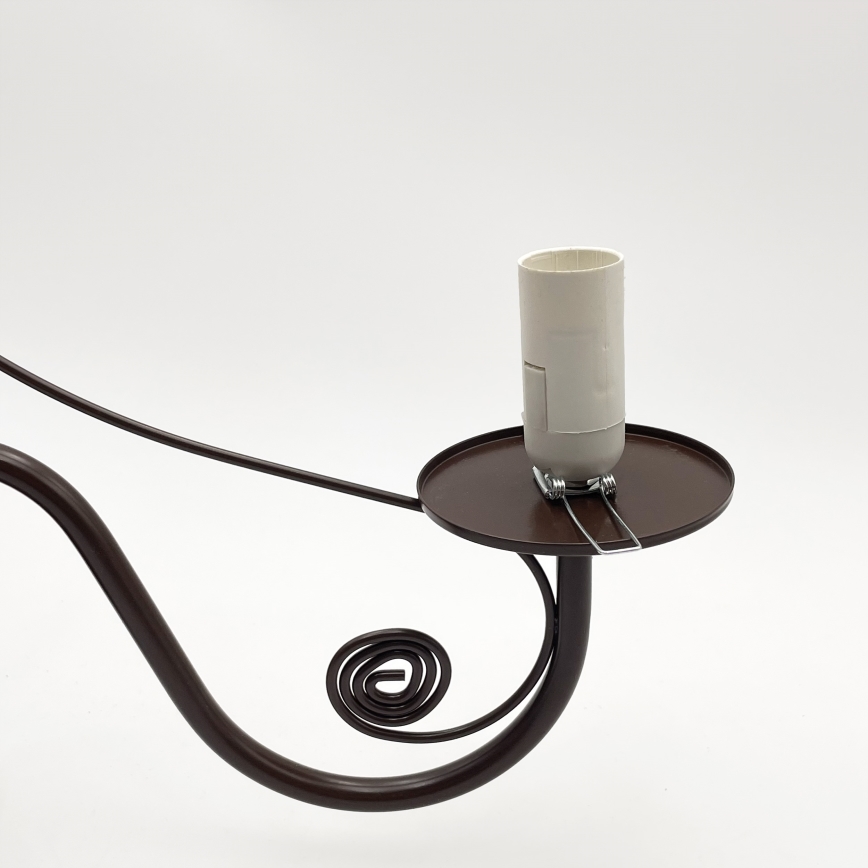 Brilagi - LED Пендел COTTAGE 3xE14/40W/230V кафяв/бял