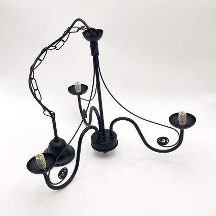 Brilagi - LED Пендел COTTAGE 3xG9/40W/230V черен/бял