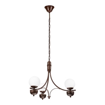 Brilagi - LED Пендел COTTAGE 3xG9/40W/230V дъб/бял