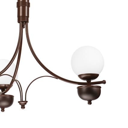 Brilagi - LED Пендел COTTAGE 3xG9/40W/230V дъб/бял