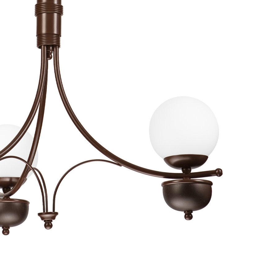 Brilagi - LED Пендел COTTAGE 3xG9/40W/230V дъб/бял