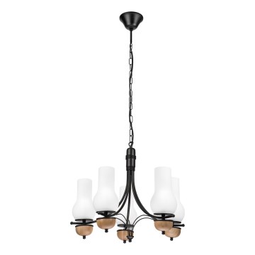 Brilagi - LED Пендел COTTAGE 5xE14/40W/230V бук/бял