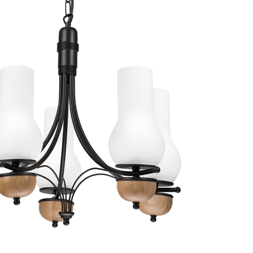 Brilagi - LED Пендел COTTAGE 5xE14/40W/230V бук/бял