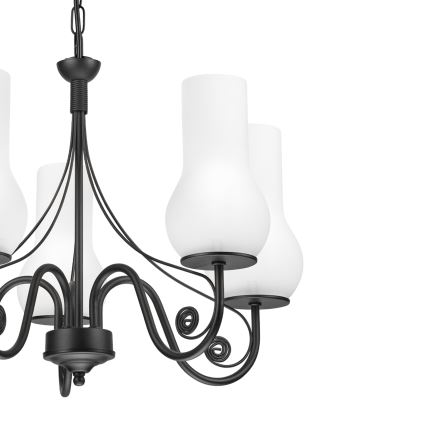 Brilagi - LED Пендел COTTAGE 5xE14/40W/230V черен/бял