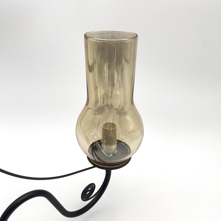 Brilagi - LED Пендел COTTAGE 5xE14/40W/230V черен/кафяв