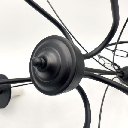 Brilagi - LED Пендел COTTAGE 5xE14/40W/230V черен/кафяв