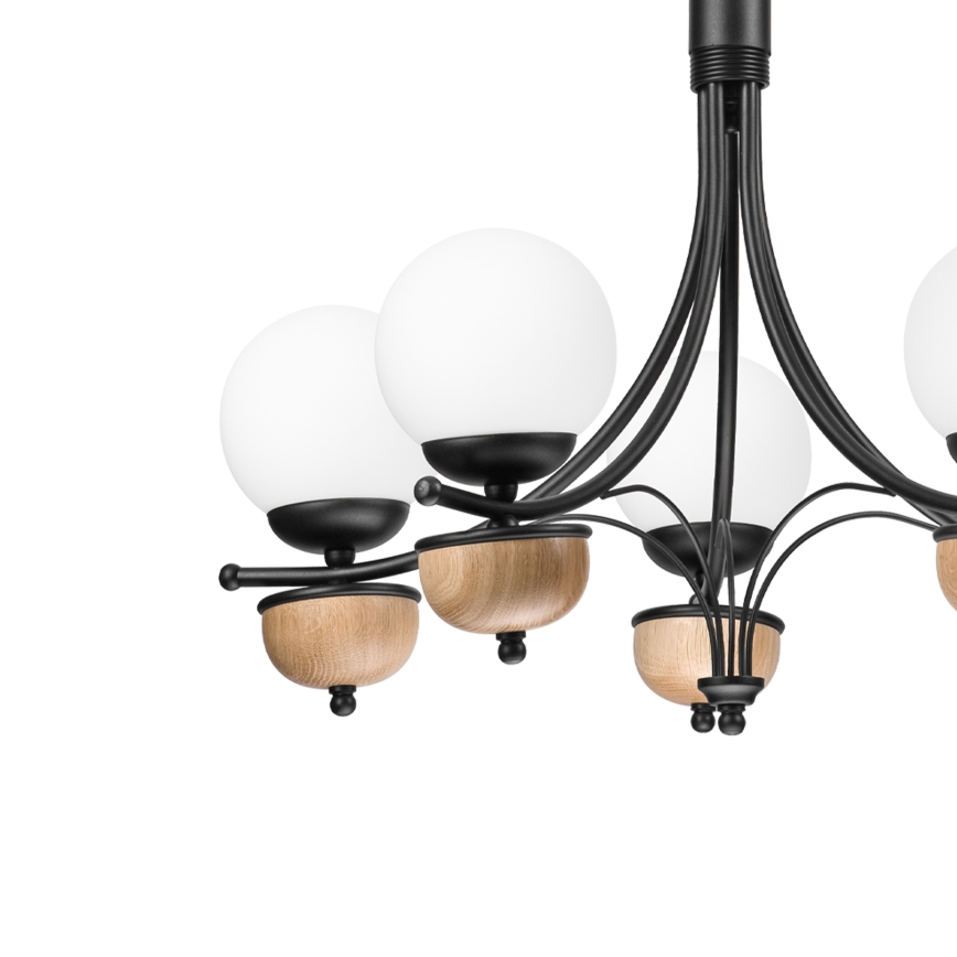 Brilagi - LED Пендел COTTAGE 5xG9/40W/230V бук/бял