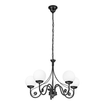 Brilagi - LED Пендел COTTAGE 5xG9/40W/230V черен/бял