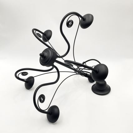 Brilagi - LED Пендел COTTAGE 5xG9/40W/230V черен/бял