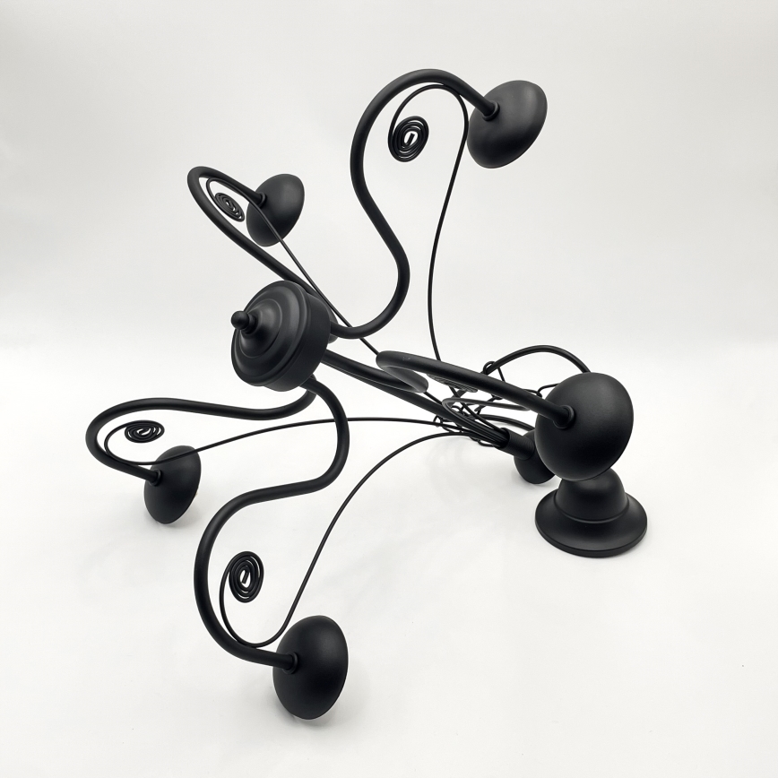 Brilagi - LED Пендел COTTAGE 5xG9/40W/230V черен/бял