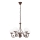 Brilagi - LED Пендел COTTAGE 5xG9/40W/230V кафяв/бял