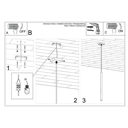 Brilagi -  LED Пендел DRIFA 1xG9/4W/230V бял