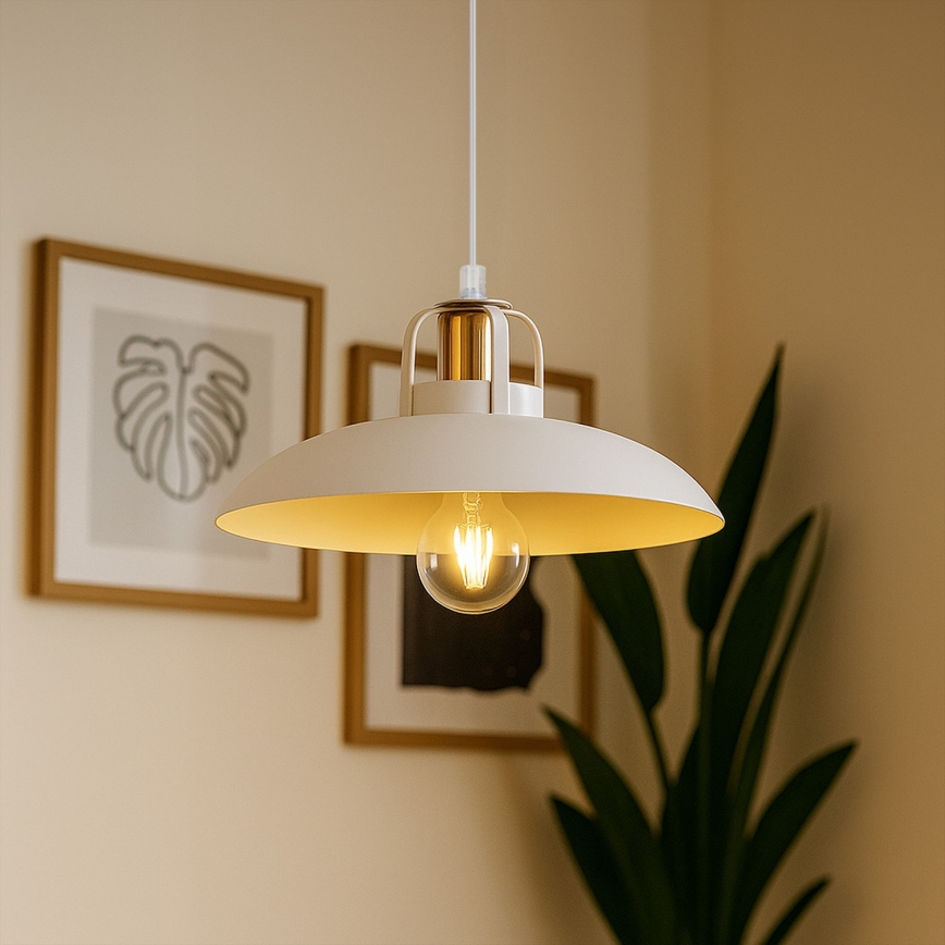 Brilagi - LED Пендел FLAMENGO 1xE27/60W/230V бял