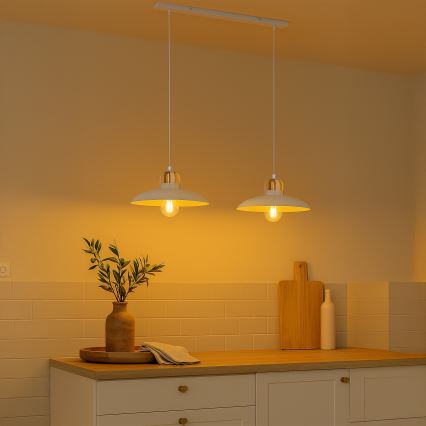 Brilagi - LED Пендел FLAMENGO 2xE27/60W/230V бял