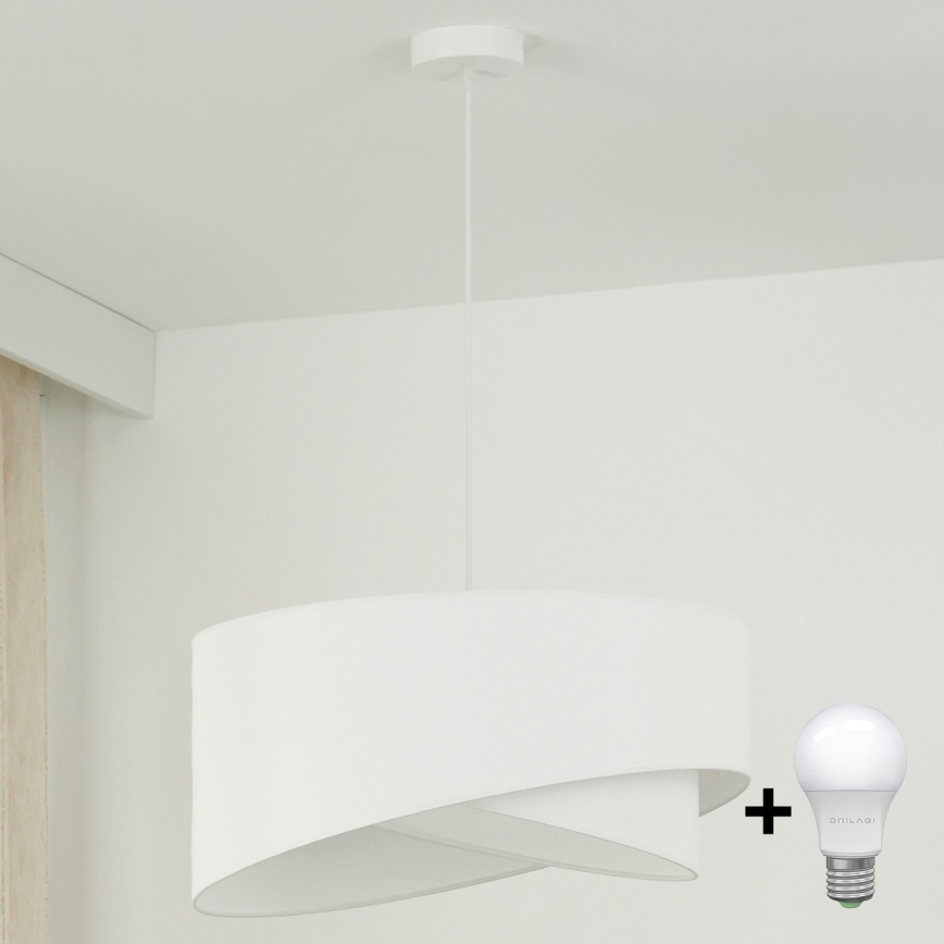 Brilagi - LED Пендел LYRA 1xE27/15W/230V бял