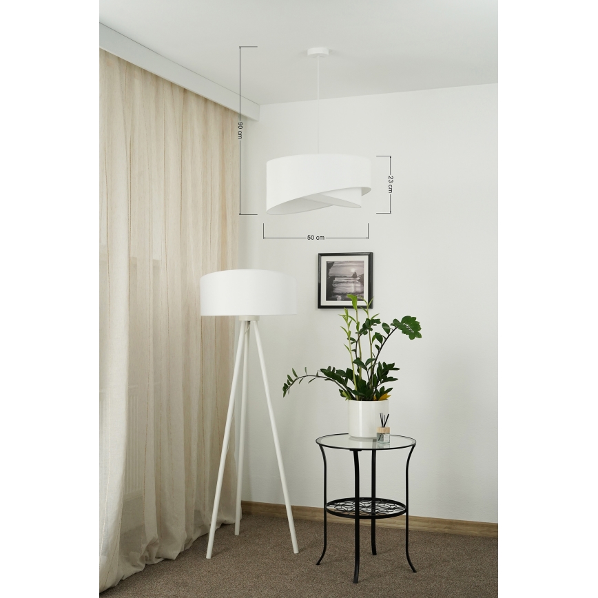 Brilagi - LED Пендел LYRA 1xE27/15W/230V бял