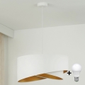 Brilagi - LED Пендел LYRA 1xE27/15W/230V бял/златист