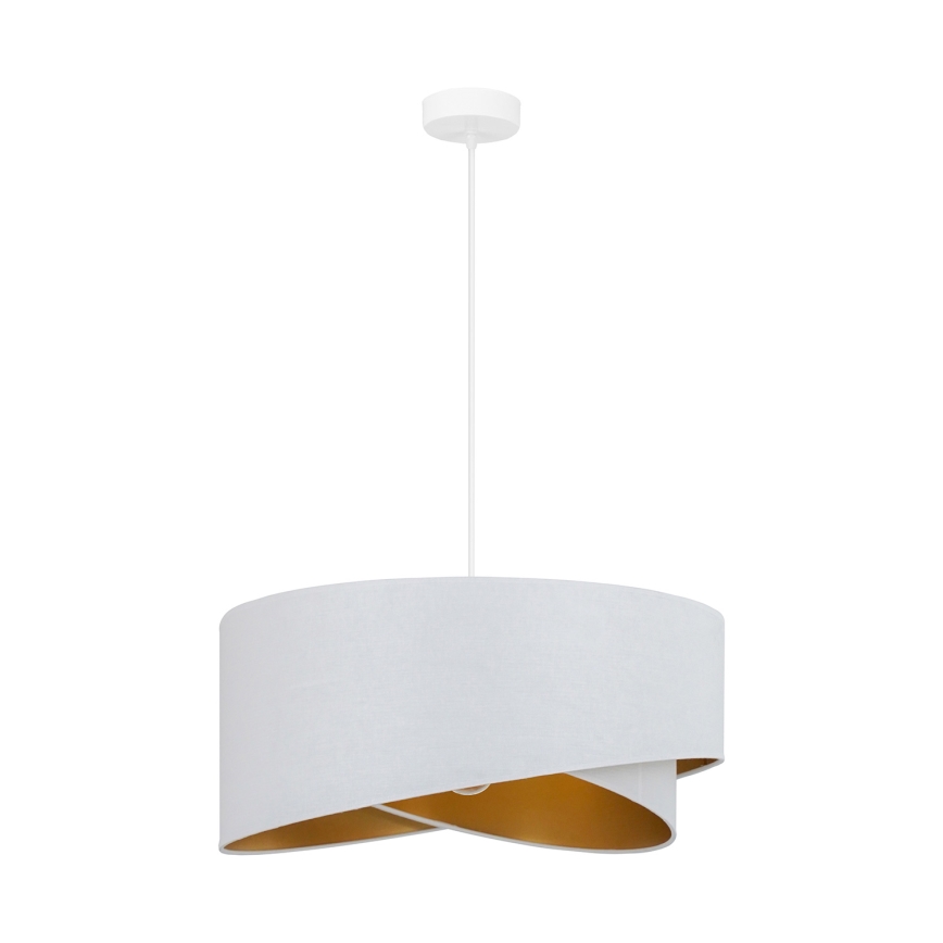 Brilagi - LED Пендел LYRA 1xE27/15W/230V бял/златист