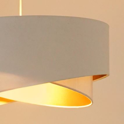 Brilagi - LED Пендел LYRA 1xE27/15W/230V бял/златист