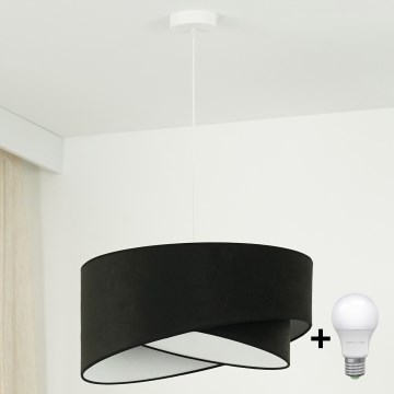 Brilagi - LED Пендел LYRA 1xE27/15W/230V черен/бял