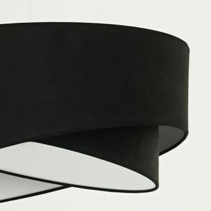 Brilagi - LED Пендел LYRA 1xE27/15W/230V черен/бял