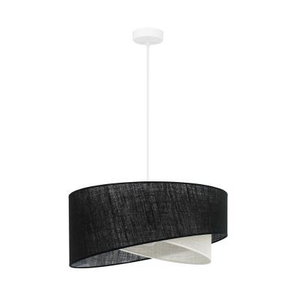 Brilagi - LED Пендел LYRA 1xE27/15W/230V черен/кремав