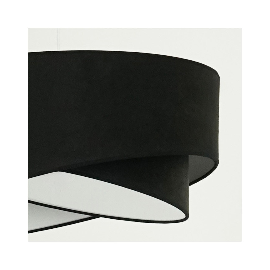 Brilagi - LED Пендел LYRA 1xE27/15W/230V черен/бял