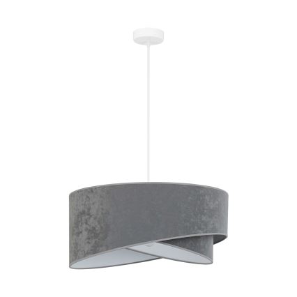 Brilagi - LED Пендел LYRA 1xE27/15W/230V сив/бял