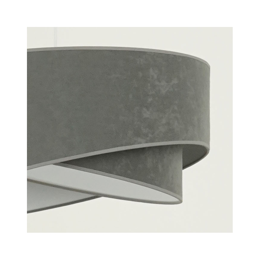 Brilagi - LED Пендел LYRA 1xE27/15W/230V сив/бял