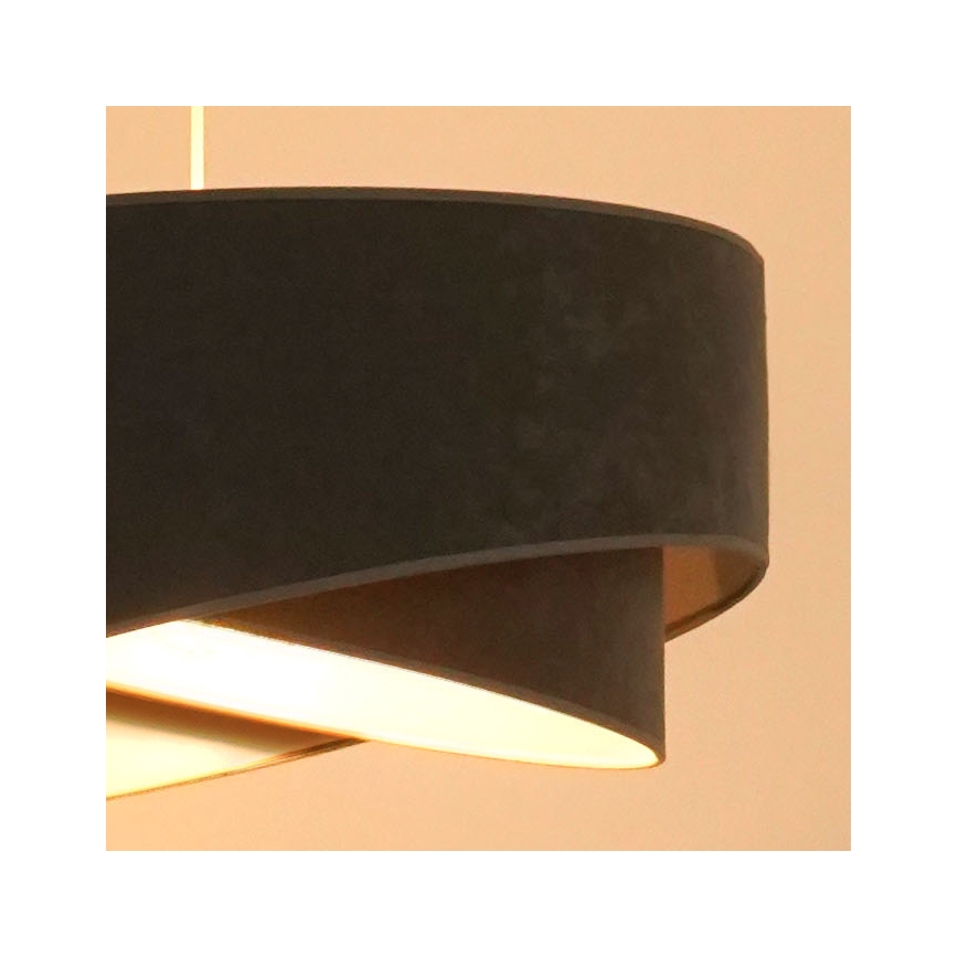 Brilagi - LED Пендел LYRA 1xE27/15W/230V сив/бял