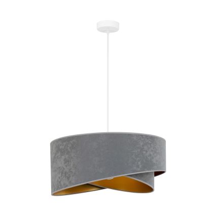 Brilagi - LED Пендел LYRA 1xE27/15W/230V сив/златист