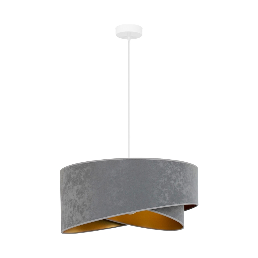 Brilagi - LED Пендел LYRA 1xE27/15W/230V сив/златист