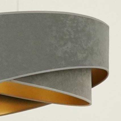 Brilagi - LED Пендел LYRA 1xE27/15W/230V сив/златист