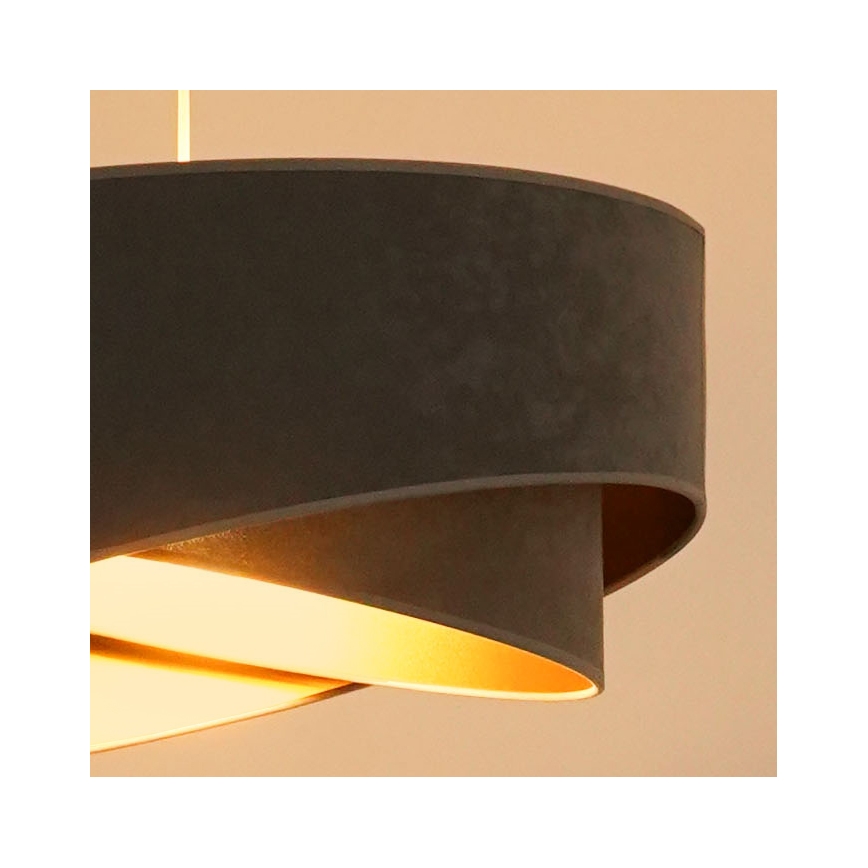 Brilagi - LED Пендел LYRA 1xE27/15W/230V сив/златист