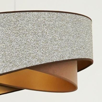 Brilagi - LED Пендел LYRA 1xE27/15W/230V сив/кремав/златист