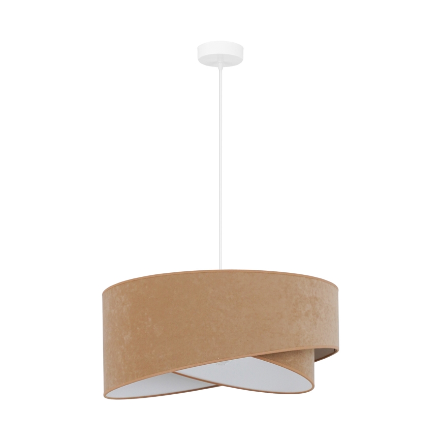 Brilagi - LED Пендел LYRA 1xE27/15W/230V кафяв/бял