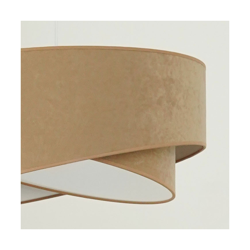 Brilagi - LED Пендел LYRA 1xE27/15W/230V кафяв/бял