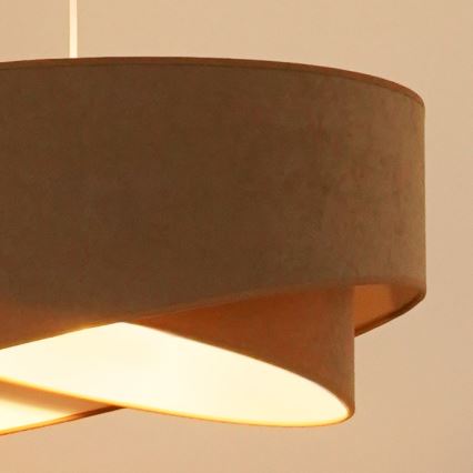 Brilagi - LED Пендел LYRA 1xE27/15W/230V кафяв/бял