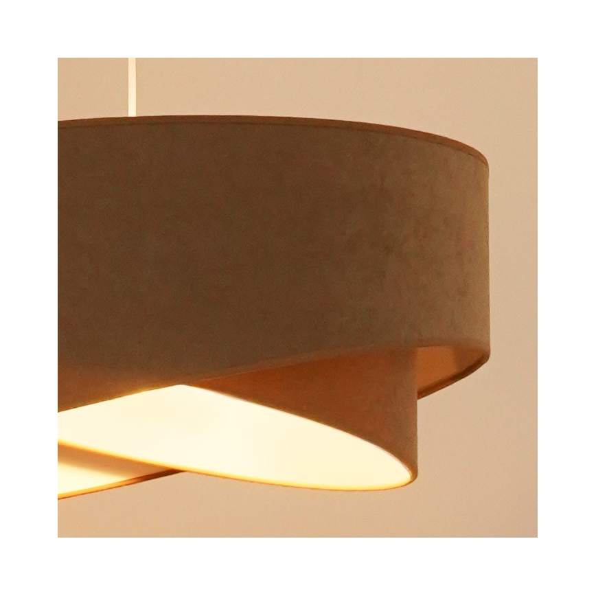 Brilagi - LED Пендел LYRA 1xE27/15W/230V кафяв/бял