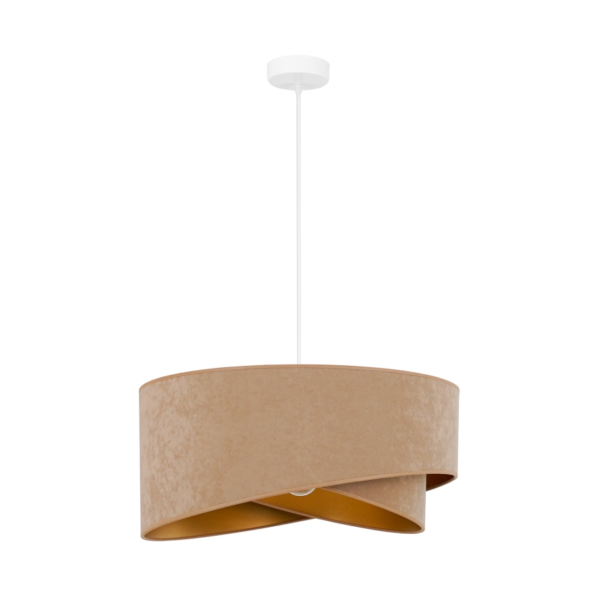 Brilagi - LED Пендел LYRA 1xE27/15W/230V кафяв/златист
